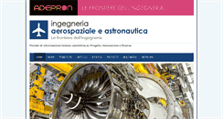 Desktop Screenshot of ingegneriaaerospaziale.net