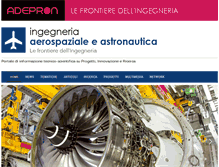 Tablet Screenshot of ingegneriaaerospaziale.net